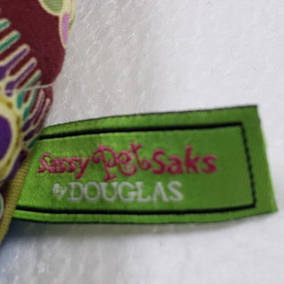 Sassy Pet Saks by Douglas Fabric Purse OWL Pink Yellow Plush Girls Kids Animal - Picture 2 of 7